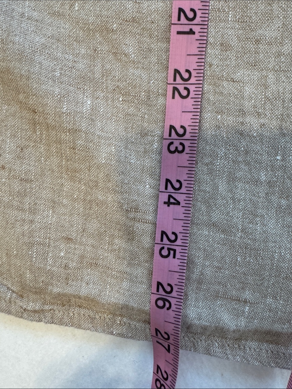 FLAX Linen Tunic Top Natural Beige Relaxed Fit Minimalist Artsy 18/20 - Picture 5 of 5